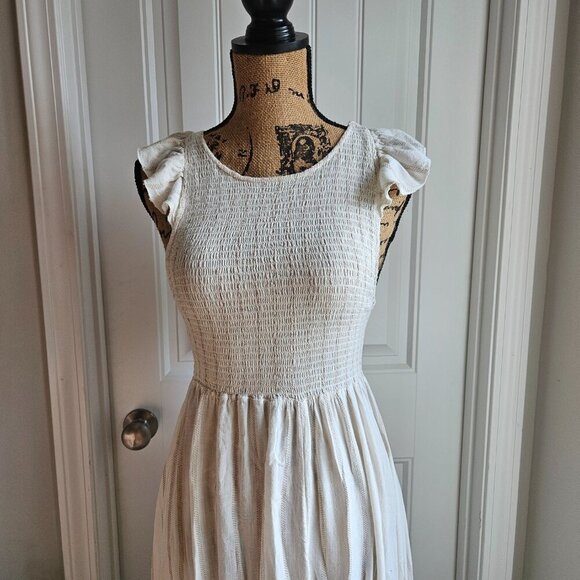 Free People Chambray Butterflies Midi Dress Size XS - Picture 11 of 15